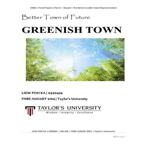 FNBE ENBE Future Town Report