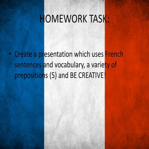 Townsend french preposition homework