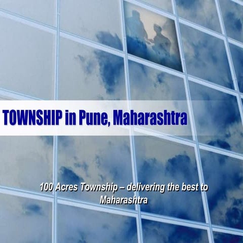 Real Estate Investment in India - Pune Township Project | PPTX