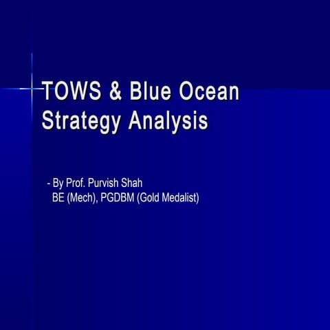 TWOS Analysis - TWOS Matrix | PPTX