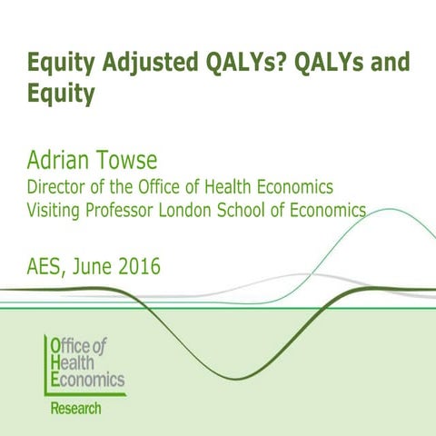 Equity Adjusted QALYs? QALYs and Equity