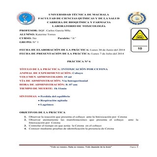 INTOXICACION POR CETONA