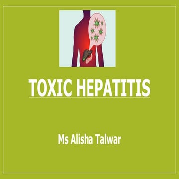 Toxic hepatitis