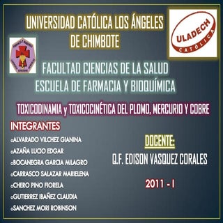 Toxicinetica y toxicodinamia de pb,...