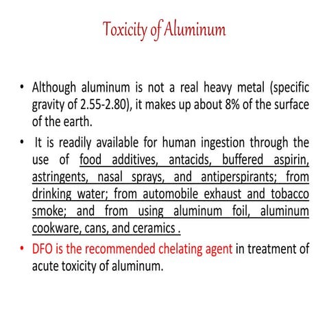 Toxicity of aluminum signs