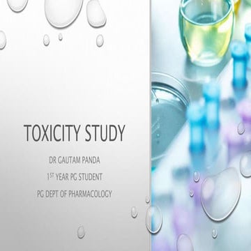 Toxicity study