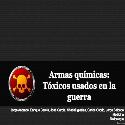 Armas químicas usadas en la guerra