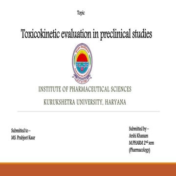 Toxicokinetic evaluation in preclinical studies.pptx