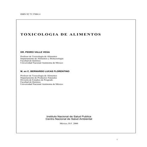 Toxicologia de alimentos   pedro valle vega  -  2000