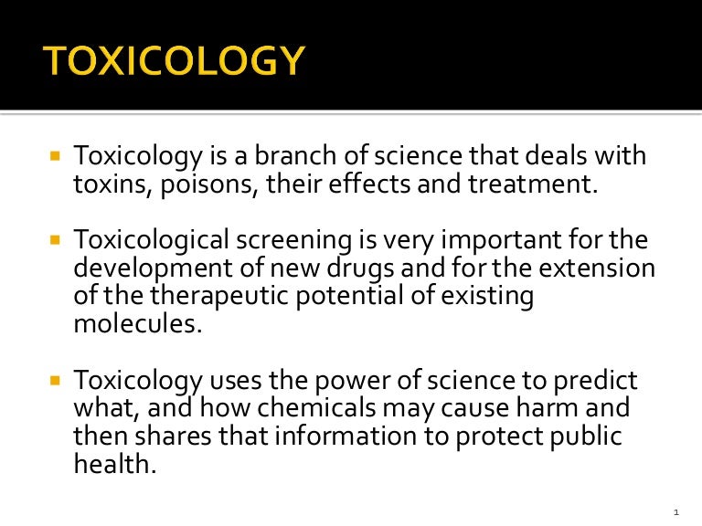 Assignment on Toxicology