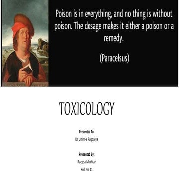 Toxicology