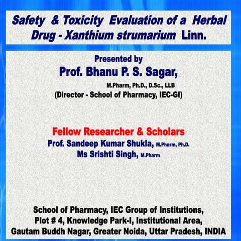 Standardization of herbal drugs ppt for webinar | PDF