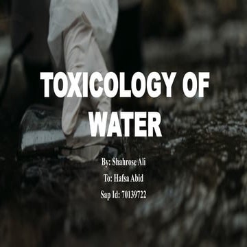 Toxicology of Water is important topic.pptx