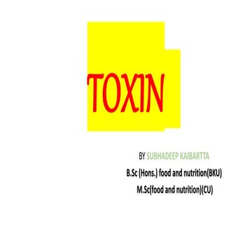 Toxin Bacterial Toxin Microbiology Pptx