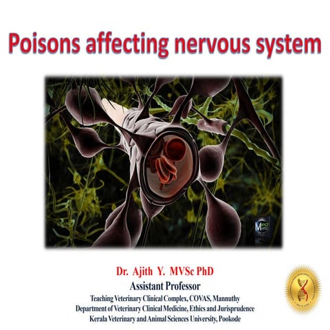 Toxins and poisons affecting nervous system of animals | PDF