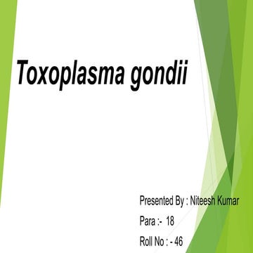 Toxoplasma gondii and cyclospora
