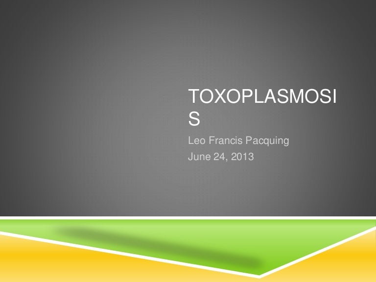 ocular toxoplasmosis who