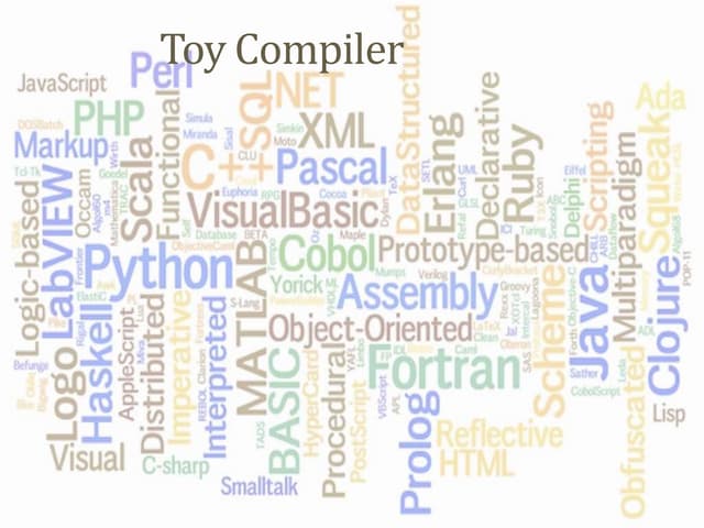 Toy compiler
