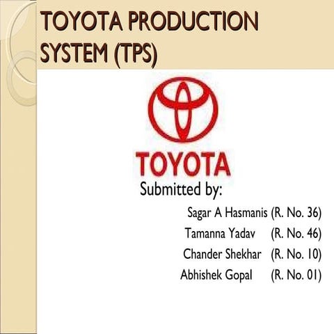 Toyota Production System