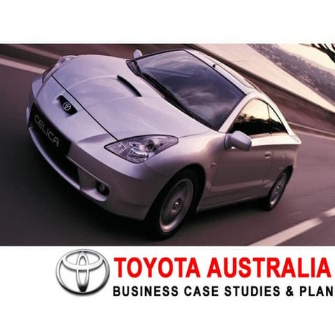 Toyota Production System (Bussiness Case Studies & Plan)