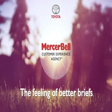 How to write better creative briefs for Toyota.