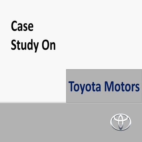 Toyota case study
