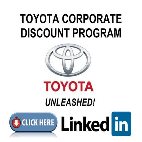 Toyota Corporate Discount Program Final | PPTX