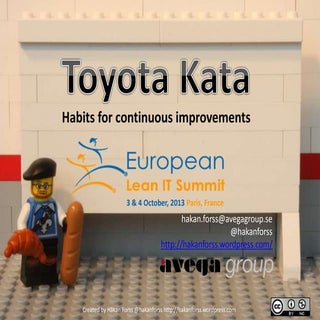 Toyota Kata – habits for continuous...