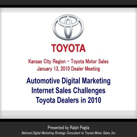 Toyota kc region dealer summit presentation