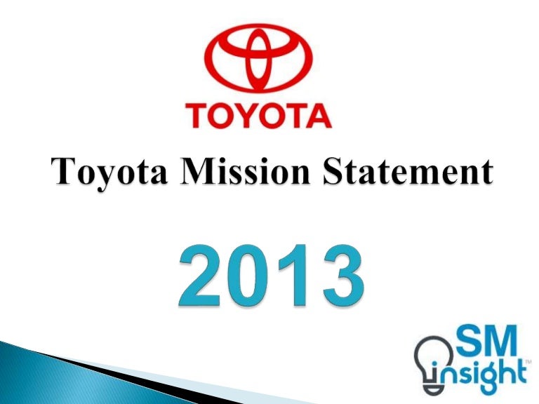 Toyota mission statement