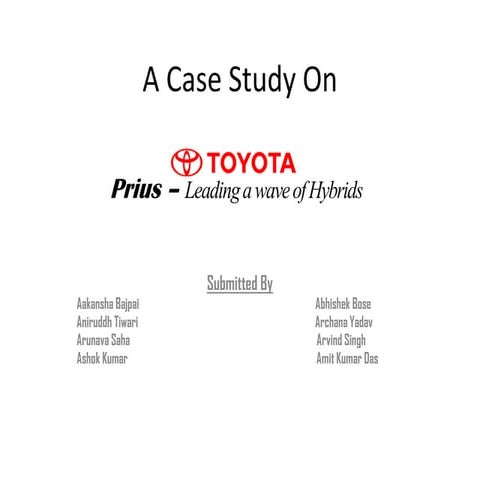 Toyota prius   case study