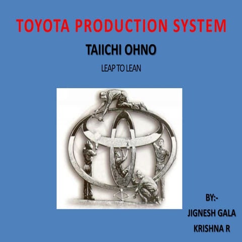 Presentation on toyota production system (tps) | PPT