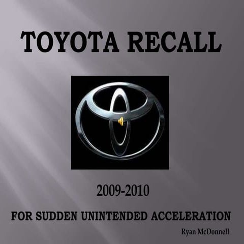 Toyota recall | PPTX