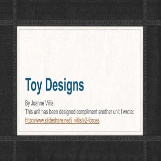 Designing Toy: Y2 Lesson Ideas