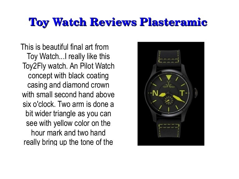 toy watch plasteramic