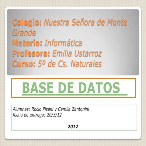 TP. Base de datos