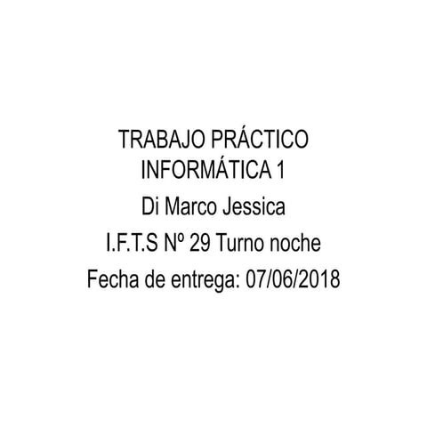 Tp 1 (powerpoint) | PPTX