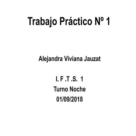 Tp 1 (powerpoint) | PPTX