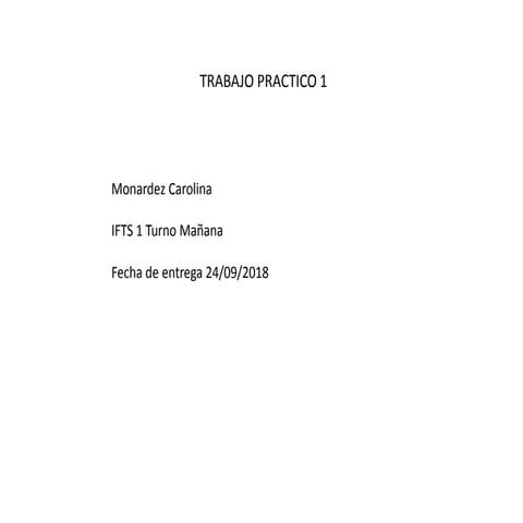 Tp 1 (powerpoint) | PPTX