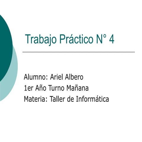 Tp 4 ariel albero