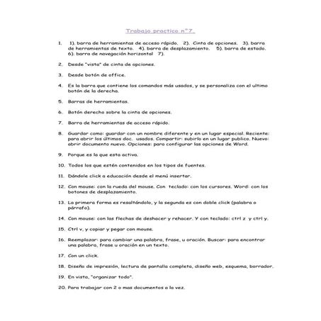 Ejercicios word 4 | DOC