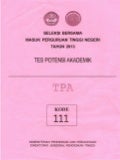 Soal Tes Potensi Akademik Komunikasi Soal Tes Potensi Akademik Komunikasi