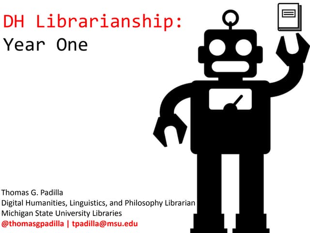 Digital Humanities Librarianship: Y...