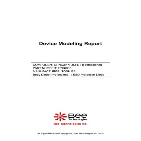 SPICE MODEL of TPC6005 (Professional+BDP Model) in SPICE PARK