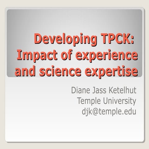 Tpck Presentation