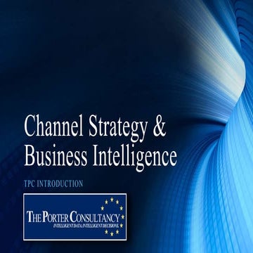 E2E Life Cycle Intelligence & Channel Strategy @ TPC