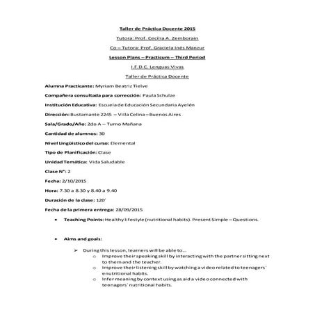 Tpd 2015   tielve - secondary - lesson plan 2