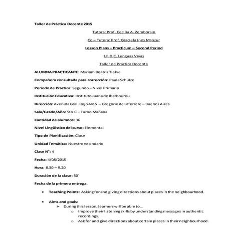 Tpd 2015   tielve - second period - lesson plan 4