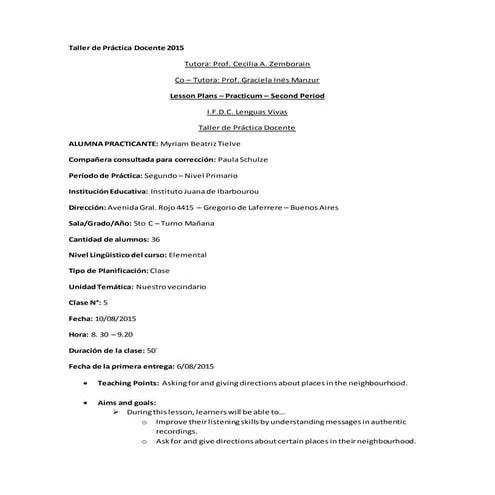 Tpd 2015   tielve - second period - lesson plan 5