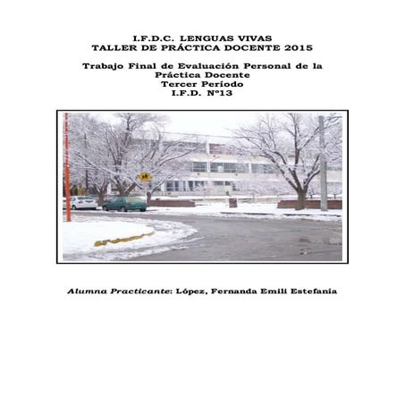 Reflexión Final - Secondary Level